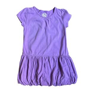OshKosh B'gosh Bubble Dress Toddler Girls 5T Purple Excellent Short Sl